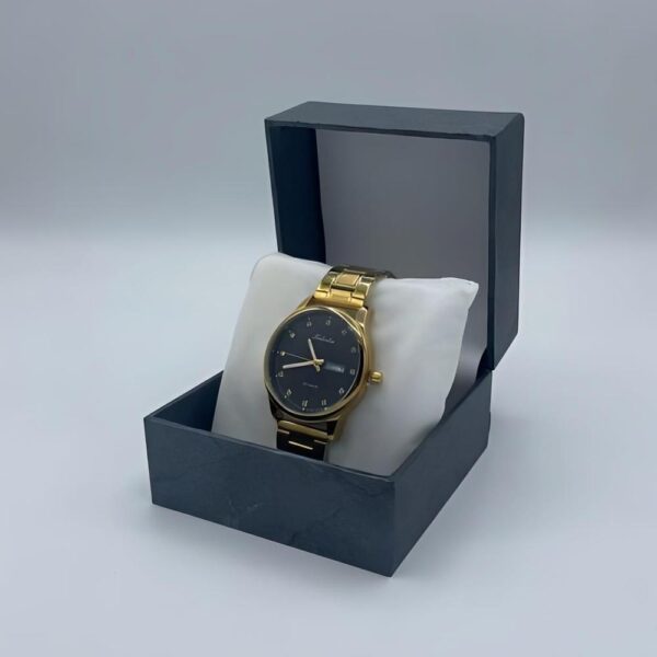 Golden Cascade G909 – Vintage Gold Chain Watch with Quartz Movement