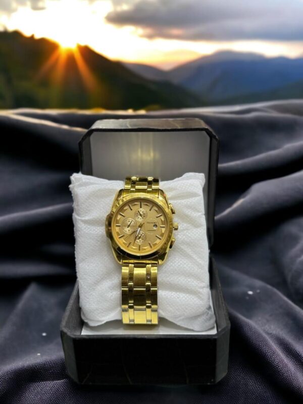 Dawn G606 Gold-Plated Chain Watch for Formal Events & Weddings - Image 2