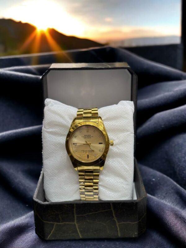 Arcadia GX710 Luxury Stainless Steel Quartz Chain Watch for Formal Wear