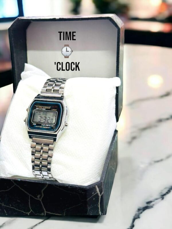 Sable Duo M424 – Two-Tone Silver Chain Watch with Automatic Movement - Image 2